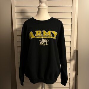 United States Army Sweatshirt Size Large Adult Black Crewneck Logo Vtg‎ Gym
